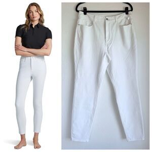 NWT Commando Women's Do It All Denim High-Rise Skinny Jeans in White Size XL